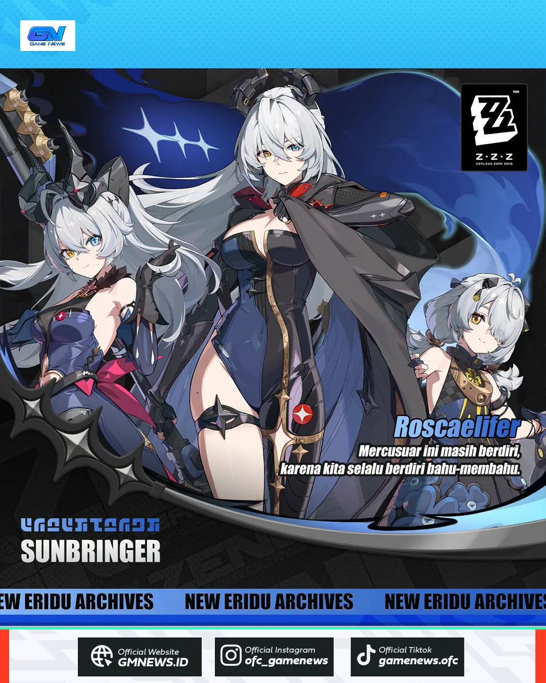 AKHIRNYA DRIP SUNBRINGER RILIS, 3 KARAKTER SEKALIGUS DALAM 1 BANNER!