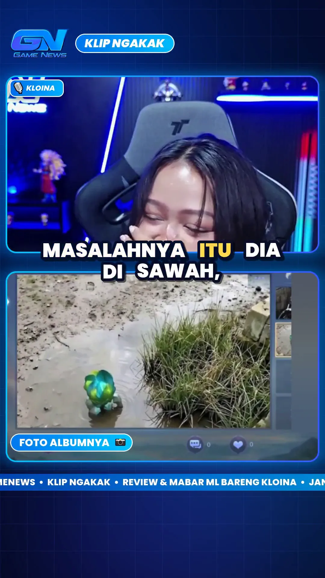 Jungler farming di sawah?